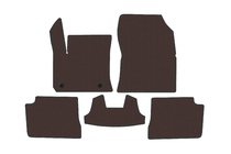 Peugeot 208 2019- Rubber Floor Mats Carsuit (Electric, Brown) photo 1