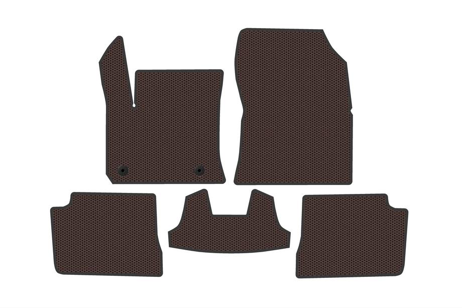 Peugeot 208 2019- Rubber Floor Mats Carsuit (Electric, Brown) Image