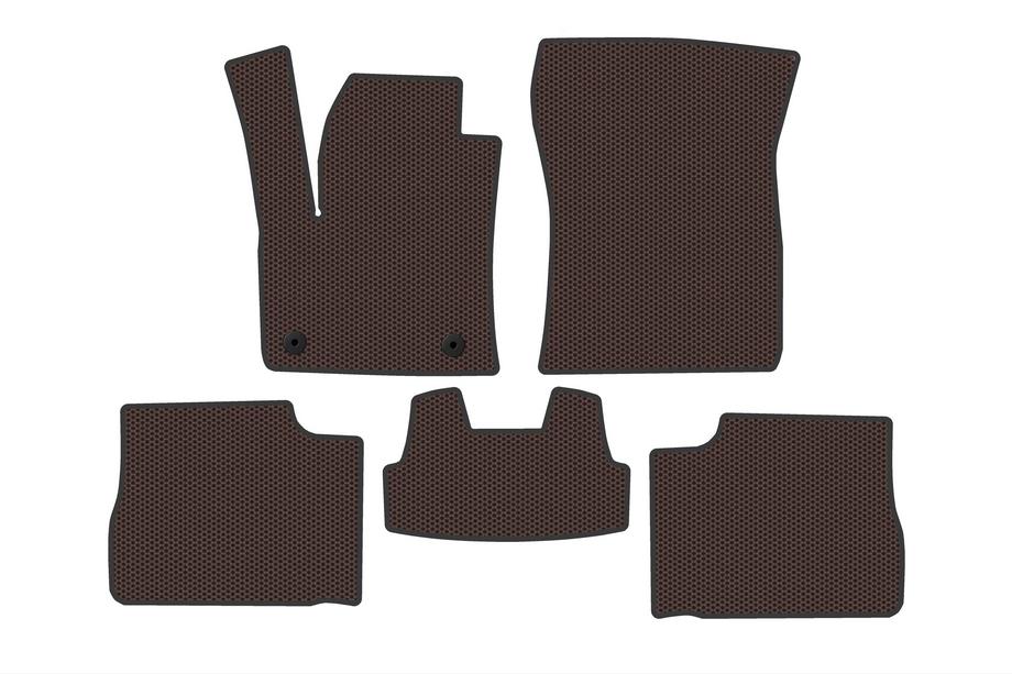 Peugeot 2008 2019- Rubber floor mats Carsuit V2 (2023-, Electric, Brown) Image