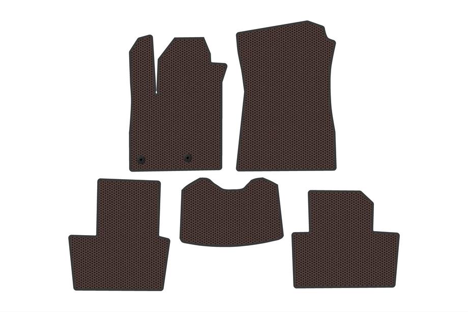 Renault Austral 2022- Rubber Floor Mats Carsuit (Petrol, Brown) Photo 1