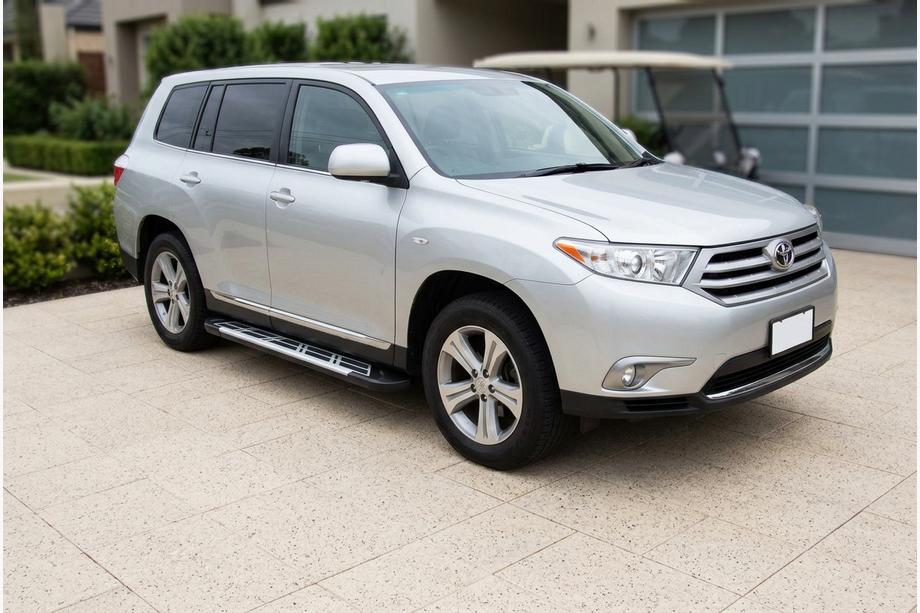 Toyota Highlander 2008-2013 Side Steps Sunrise (2 pcs, Aluminum) Image