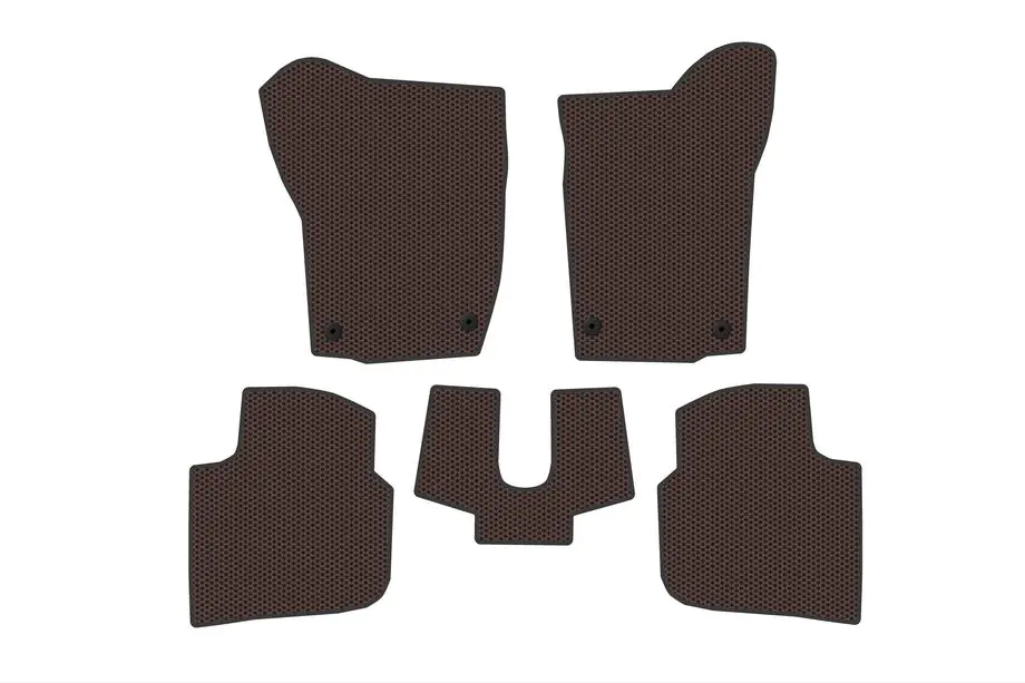 Seat Toledo 2012-2019 Rubber Floor Mats Carsuit (Brown) Image