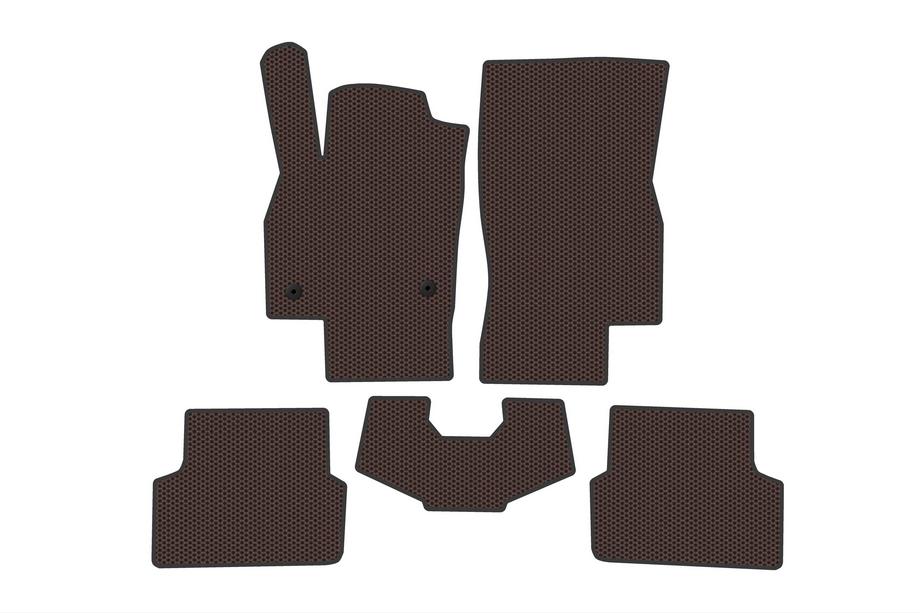 Skoda Fabia 2021– Rubber floor mats Carsuit (HB, brown) Image