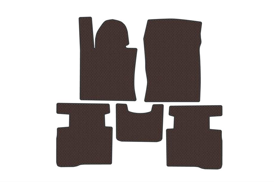 SsangYong Korando 2019- Rubber Floor Mats Carsuit (Brown) Image