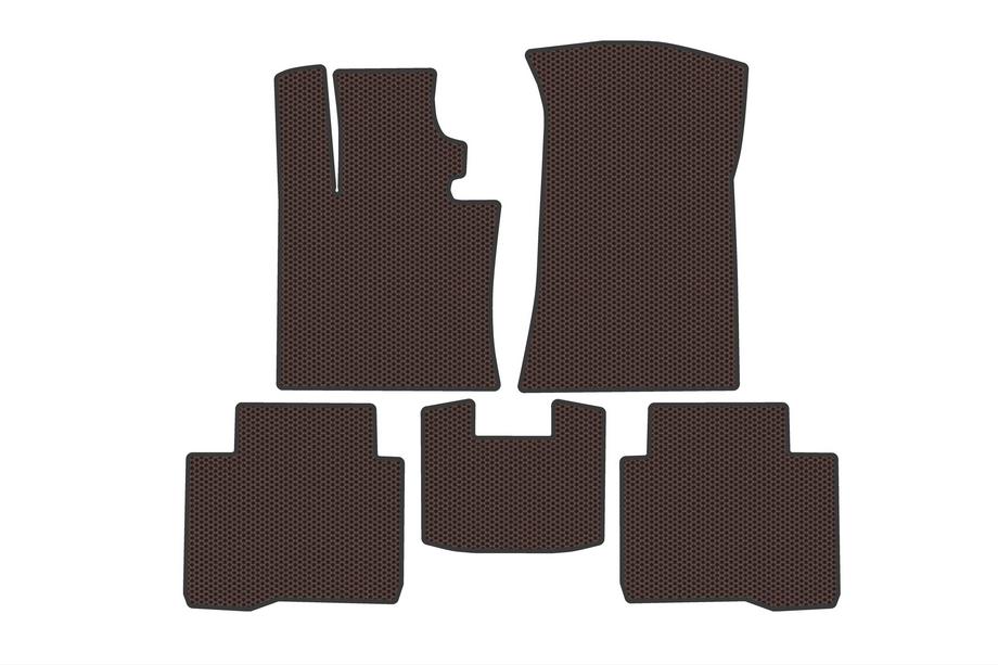 SsangYong Torres 2022– Rubber Floor Mats Carsuit (Petrol, Brown) Image
