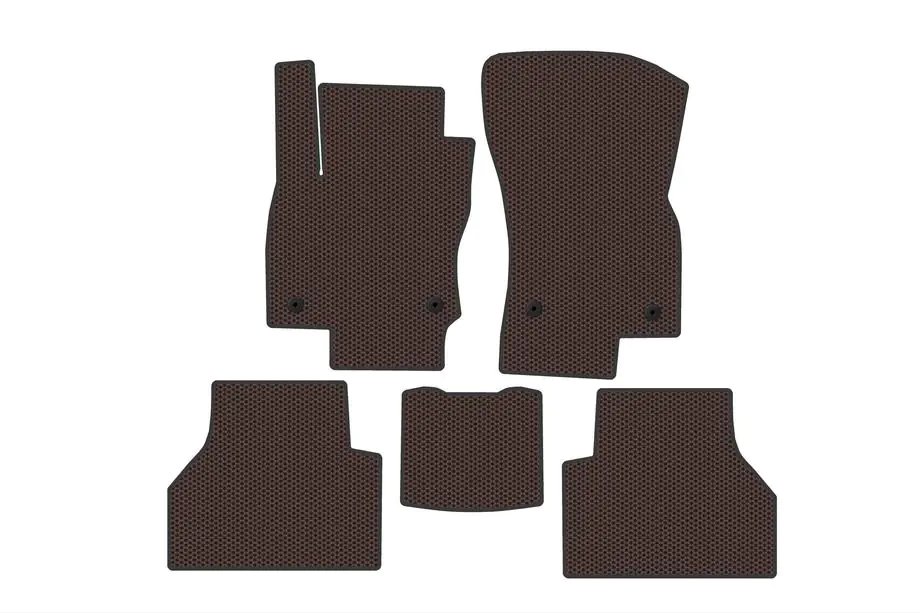 Volkswagen Caddy 2020- Rubber Floor Mats Carsuit (Brown) Image