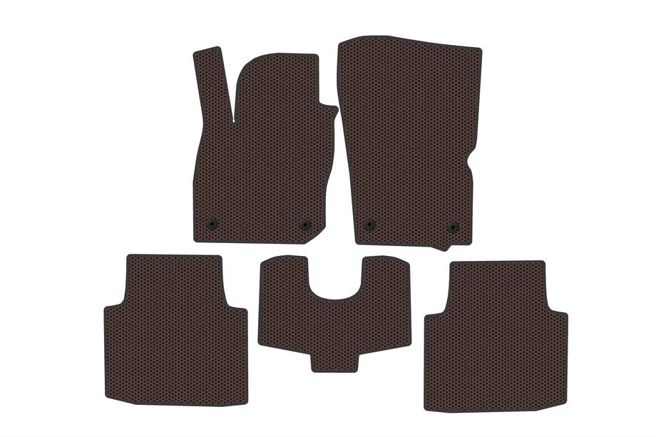 Volkswagen Passat B9 2023- Rubber floor mats Carsuit (SW, Brown) Image