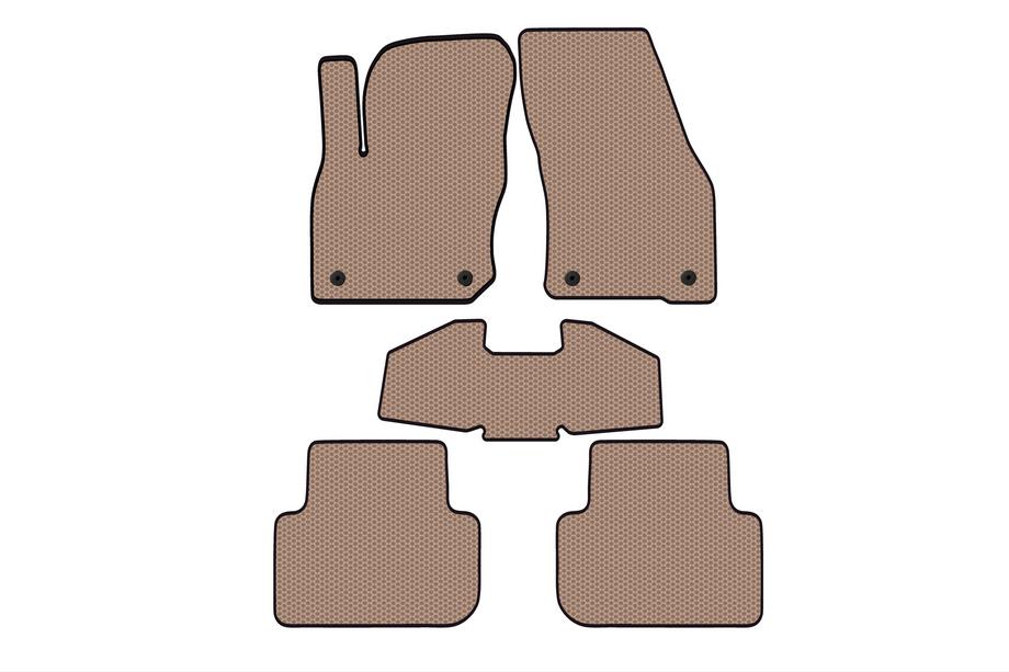 Volkswagen Tiguan 2023- Rubber Floor Mats Carsuit (Beige) Image
