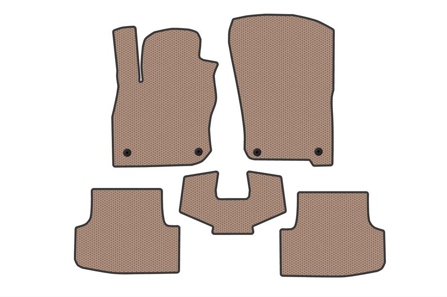 Audi A3 2020- Rubber Floor Mats Carsuit (HB, Beige) Image