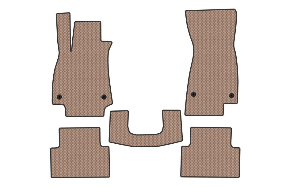 Audi A5 2024– Carsuit V2 Rubber Floor Mats (Sedan, Beige) Image