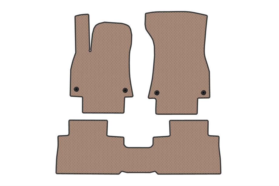 Audi Q8 e-Tron/Q8 e-tron Sportback 2018-2025 Rubber Floor Mats Carsuit (Beige) Image