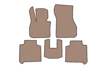 BMW 2 Series Active Tourer F45/F46 2014-2021 Rubber Floor Mats Carsuit (2 Rows, for F46, Beige) photo 1