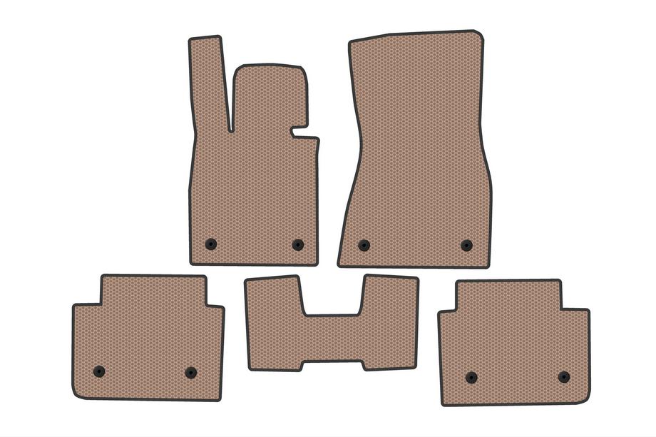BMW 5/i5 Series G60/G60E/G61 2023- Carsuit rubber floor mats (for i5 G60E, beige) Image