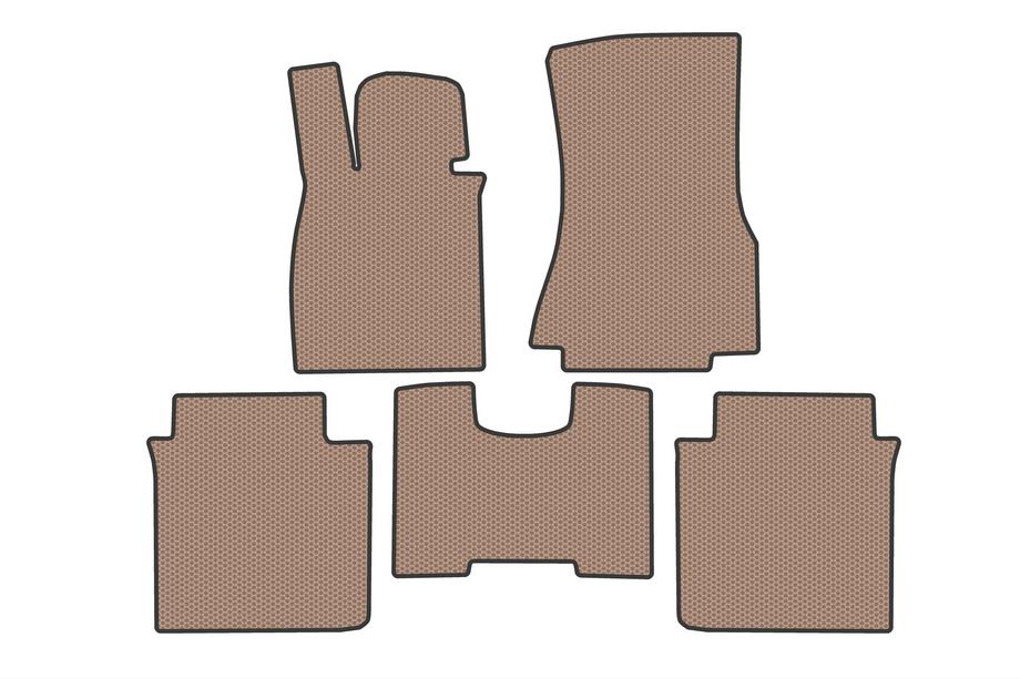 BMW 7 Series G70/G71 2022- Carsuit rubber floor mats (for G70E, beige) Photo 1