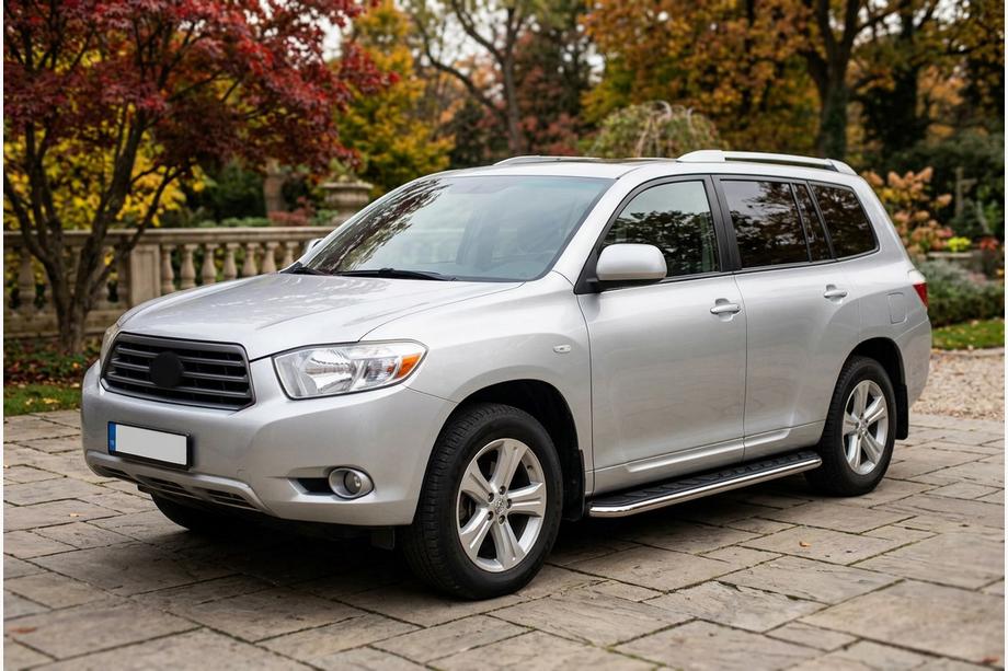 Toyota Highlander 2008-2013 Side Steps Maydos V1 (2 pcs, Aluminum & Stainless Steel) Image