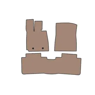 Rubber Floor Mats Carsuit (Beige)