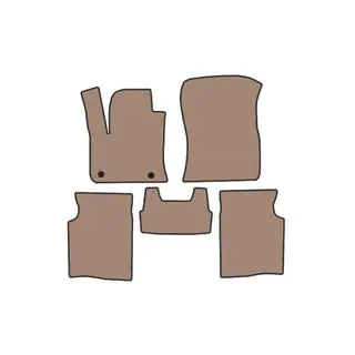 Rubber Floor Mats Carsuit (Electric, Beige)