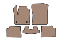 Fiat 600/600e 2023– Rubber Floor Mats Carsuit (Electric, Beige) photo 1