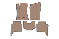 Ford Ranger 2022- Rubber Floor Mats Carsuit (Beige) photo 1