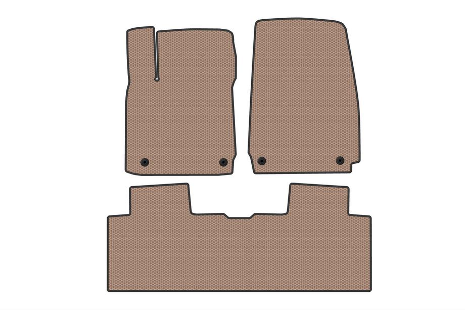 Hyundai Ioniq 6 2022- Rubber Floor Mats Carsuit (Beige) Photo 1