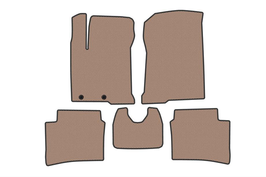 Hyundai Bayon 2021- Rubber Floor Mats Carsuit (Beige) Image