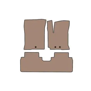 Rubber Floor Mats Carsuit (Beige)
