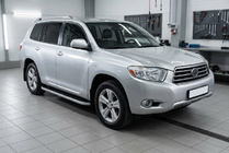 Toyota Highlander 2008-2013 Side Steps Tayga Grey (2 pcs, Aluminum) photo 1
