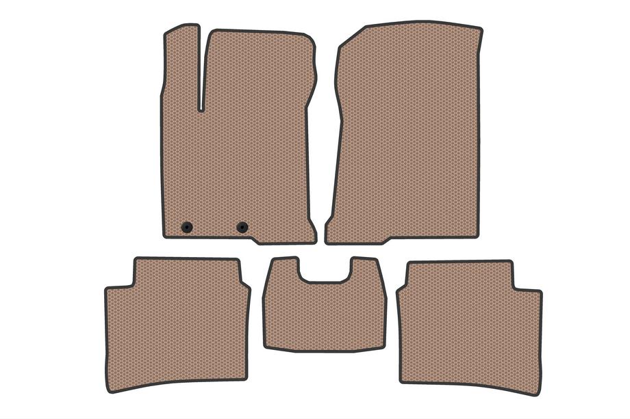Hyundai I-20 2020- Rubber Floor Mats Carsuit (Beige) Image