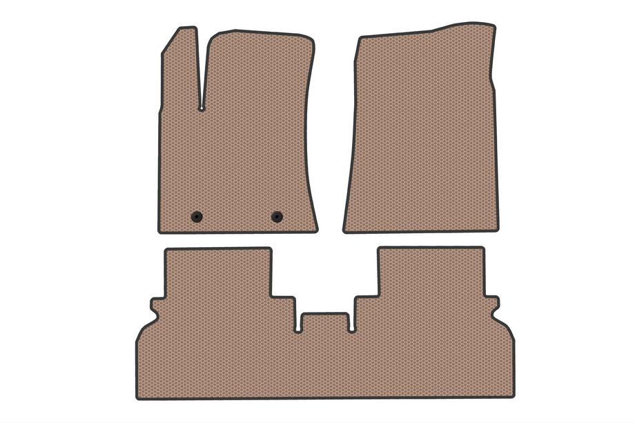 Hyundai Kona 2023- Rubber Floor Mats Carsuit (Electric, Beige) Photo 1