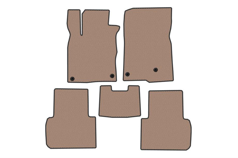 Honda Civic Sedan 2021- Rubber Floor Mats Carsuit (Beige) Photo 1