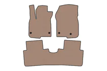 Honda CRV 2022- Rubber Floor Mats Carsuit (Beige) photo 1