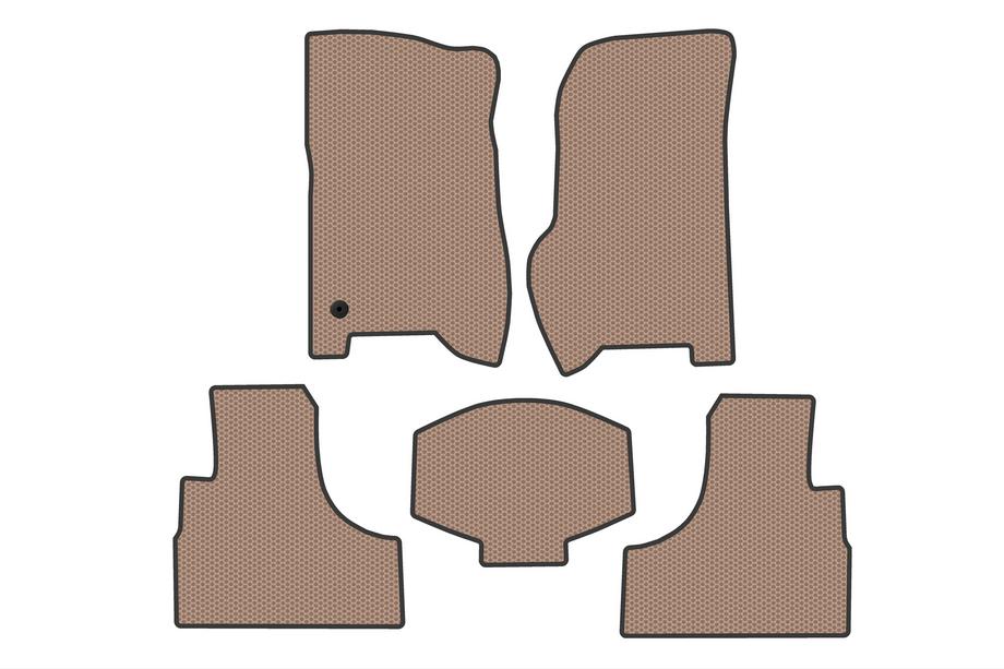 Jeep Cherokee/Liberty 2002-2007 Rubber Floor Mats Carsuit (Beige) Image
