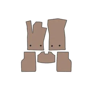 Rubber Floor Mats Carsuit (Beige) photo 1