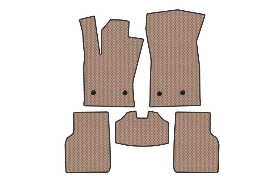 Jeep Compass 2016- Rubber Floor Mats Carsuit (Beige) Image