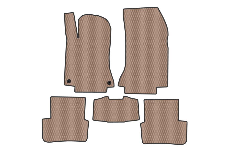 Mercedes B-class W246 2011-2018 Rubber Floor Mats Carsuit (Beige) Photo 1