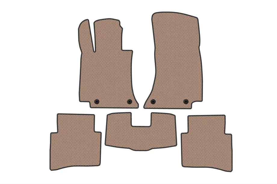 Mercedes E-class W214 2023- Rubber floor mats Carsuit (SD, Beige) Photo 1