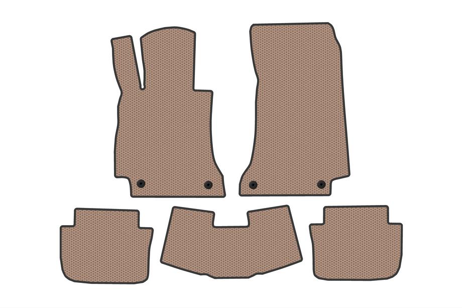 Mercedes E-class W214 2023- Rubber Floor Mats Carsuit (Cabrio, Beige) Image