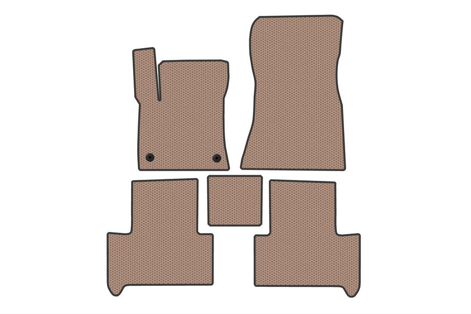 Mercedes EQB 2021- Rubber Floor Mats Carsuit (Beige) Photo 1