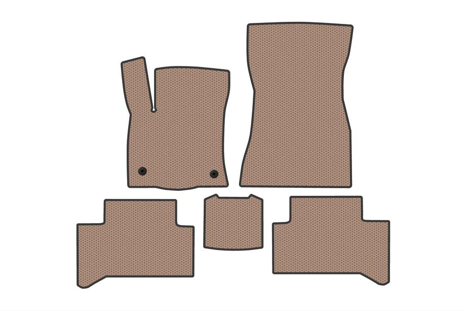 Mercedes EQA 2021- Rubber Floor Mats Carsuit (Beige) Image
