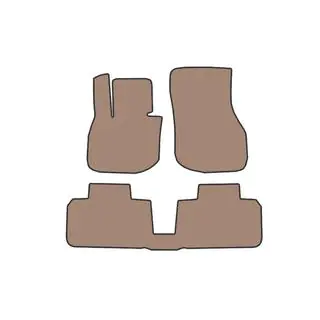Rubber Floor Mats Carsuit (Electric, Beige) photo 1