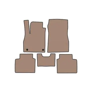 Rubber Floor Mats Carsuit (Beige)