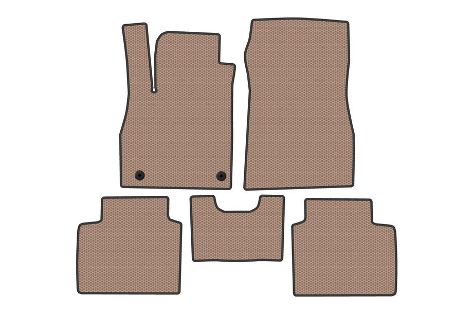 Nissan Micra K14 2016- Rubber Floor Mats Carsuit (Beige) Image
