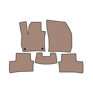 Rubber Floor Mats Carsuit (Electric, Beige)
