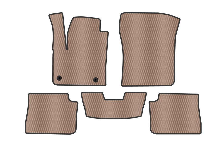 Opel Corsa F 2019- Rubber Floor Mats Carsuit (Electric, Beige) Image