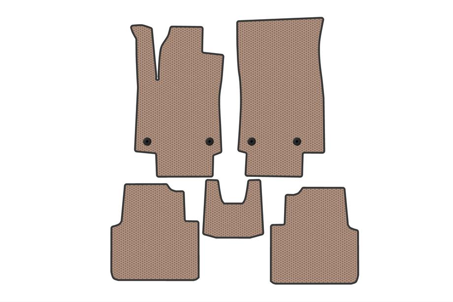Opel Crossland X 2017-2024 Rubber floor mats Carsuit (2017-2020, beige) Image