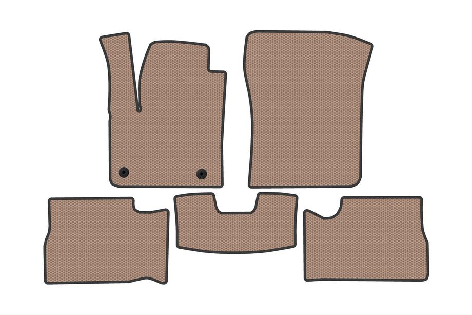 Opel Mokka 2021- Rubber Floor Mats Carsuit (Electric, Beige) Photo 1