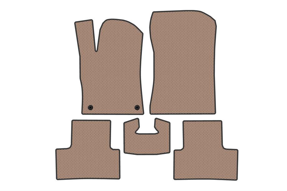 Peugeot 308 2021- Rubber Floor Mats Carsuit (Beige) Photo 1