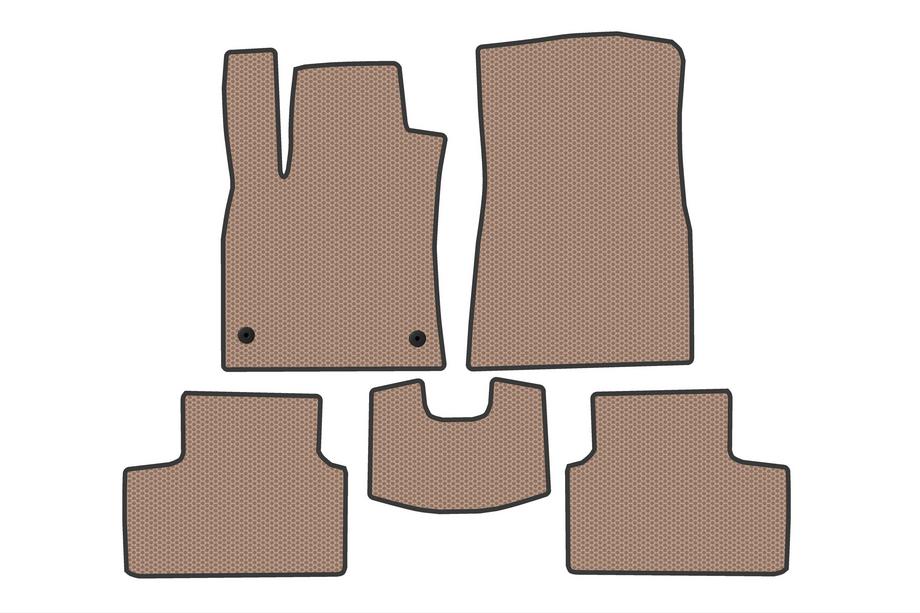 Renault Clio V 2019- Rubber Floor Mats Carsuit (Beige) Image