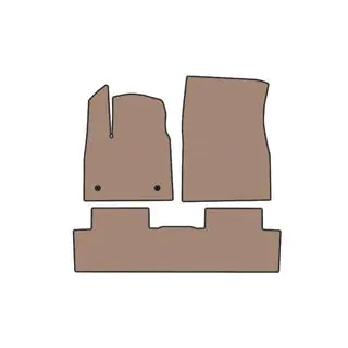 Rubber Floor Mats Carsuit (Beige)