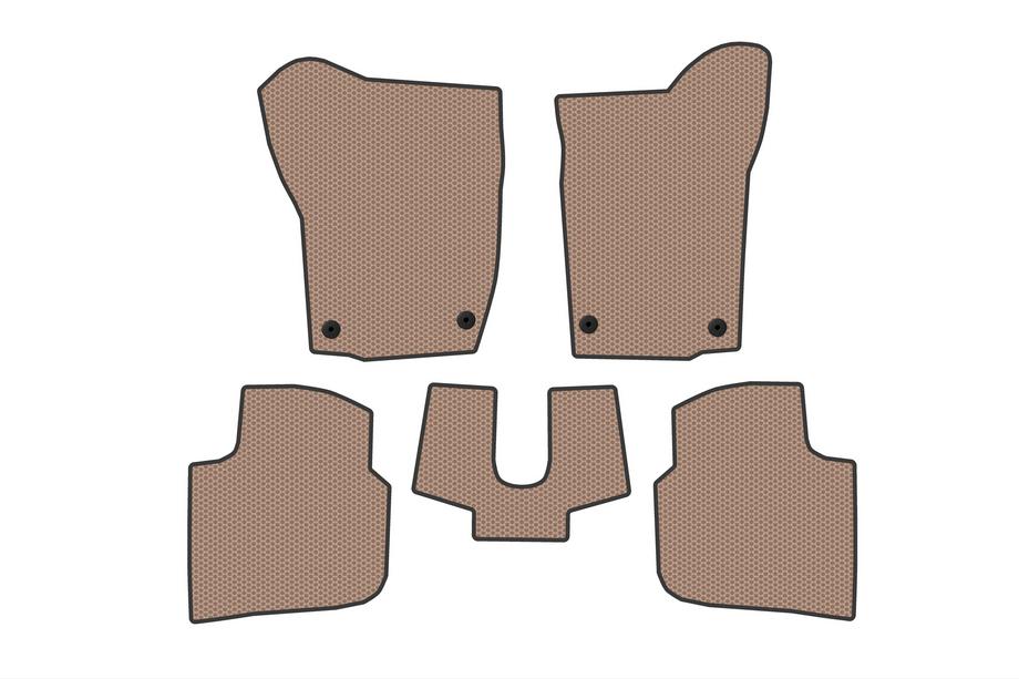 Seat Toledo 2012-2019 Rubber Floor Mats Carsuit (Beige) Photo 1